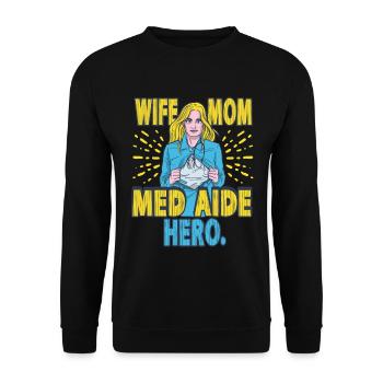 Medical Assistant MFA Mother - Unisex Sweatshirt - black - Front - Alina (178cm) & Michal (187cm)