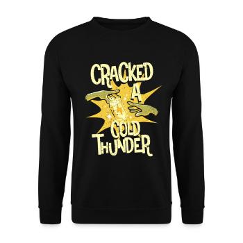 Energy Drink Cracked A Cold Thunder - Unisex Sweatshirt - black - Front - Alina (178cm) & Michal (187cm)