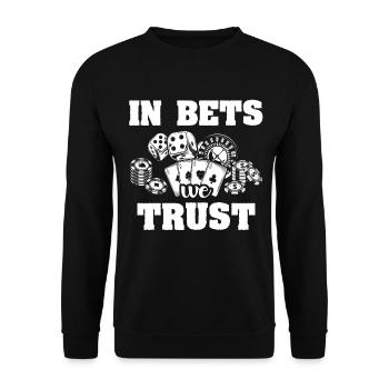 Casino Gambling - Unisex Pullover - Schwarz - Vorne - Alina (178cm) & Michal (187cm)