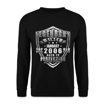 Birthday Gift January 2006 - January 2006 - Unisex Sweatshirt - black - Front - Alina (178cm) & Michal (187cm)