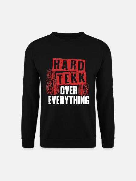 Hardtekk Over Everything Tekke East Germany - Unisex Sweatshirt - black