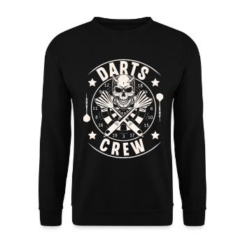 darts - Unisex Sweatshirt - black - Front - Alina (178cm) & Michal (187cm)