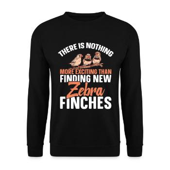Outils pour les pinsons zébrés Amateur des oiseaux Enclos alimentaires Zèbre - Sweat-shirt Unisexe - noir - Devant - Alina (178cm) & Michal (187cm)