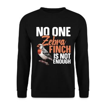  Zebra Finch Enclosure Food Hide Cage for Zebra - Unisex Sweatshirt - black - Front - Alina (178cm) & Michal (187cm)