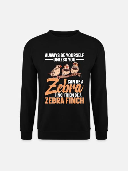 Zebrafinken-Liebhaber-Vogelhalter-Werkzeuge - Unisex Pullover - Schwarz