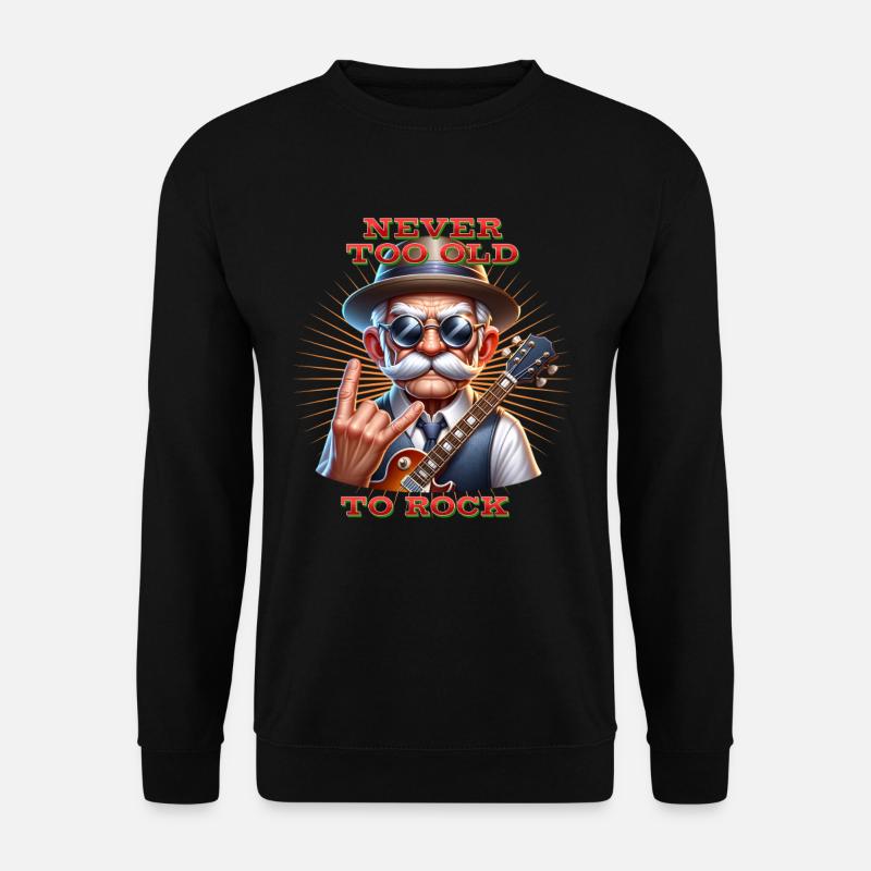 Papa_Rock_N_Roll - Unisex Sweatshirt - black