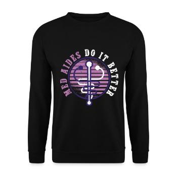 Medical Assistant MFA - Unisex Sweatshirt - black - Front - Alina (178cm) & Michal (187cm)