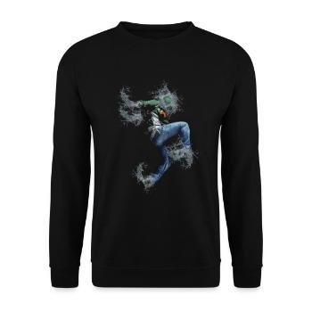 Garçon du Parkour - Sweat-shirt Unisexe - noir - Devant - Alina (178cm) & Michal (187cm)
