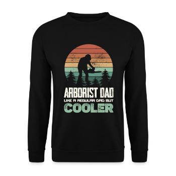 Chemise de Papa Bûcheron Arboriste - Sweat-shirt Unisexe - noir - Devant - Alina (178cm) & Michal (187cm)