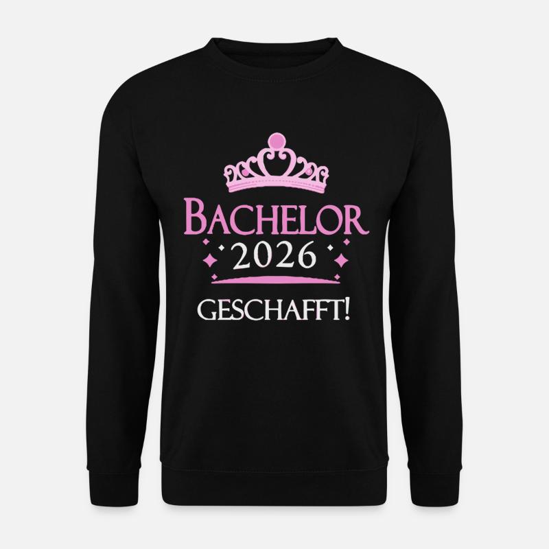 Bachelor 2026 Geschafft Krone - Unisex Pullover - Schwarz