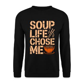Soupe de ramen : Me Choisi Nouilles, amateur de nourriture - Sweat-shirt Unisexe - noir - Devant - Alina (178cm) & Michal (187cm)