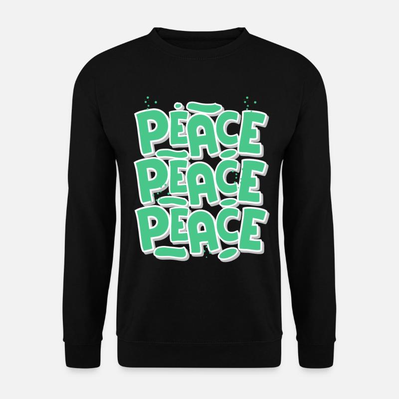 Peace - Unisex Pullover - Schwarz