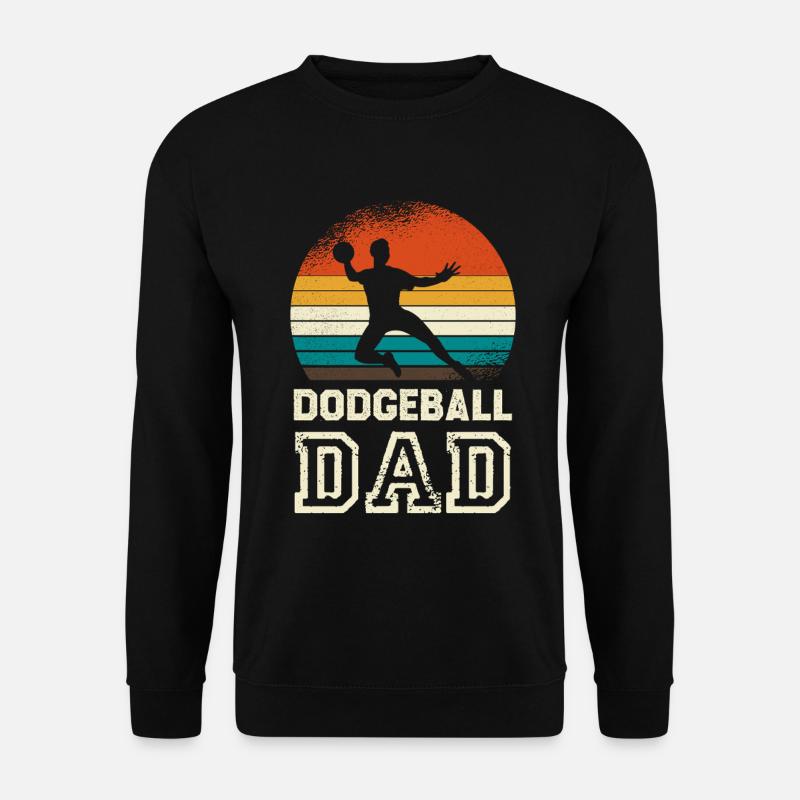 Dodgeballdad au Retro Sunset - Sweat-shirt Unisexe - noir
