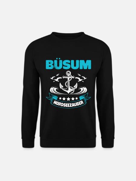 Büsumer Wattenmeer BÜSUM NORDSEEZAUBER Lustig - Unisex Pullover - Schwarz
