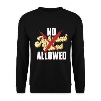 No Jabroni Vibes Allowed - Unisex Sweatshirt - black - Front - Alina (178cm) & Michal (187cm)