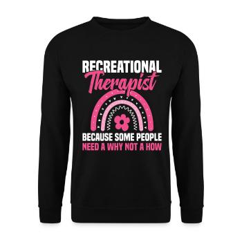 Rec Therapy Must Haves RT Month Freizeit - Unisex Pullover - Schwarz - Vorne - Alina (178cm) & Michal (187cm)