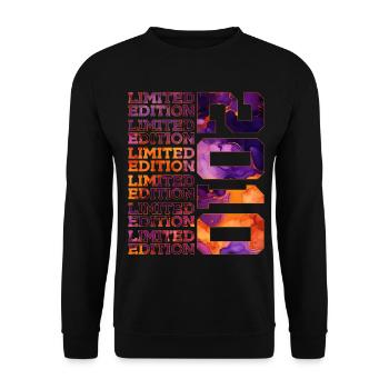 16. GEBURTSTAG LIMITED EDITION 2010 - Unisex Pullover - Schwarz - Vorne - Alina (178cm) & Michal (187cm)