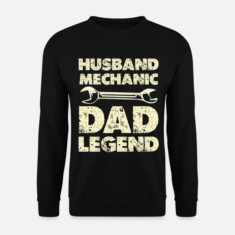 Husband Mechanic Dad Legend - Unisex Sweatshirt - black