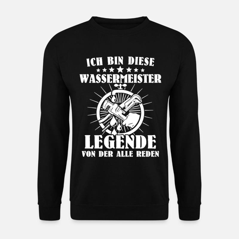 Wassermeister - Unisex Pullover - Schwarz