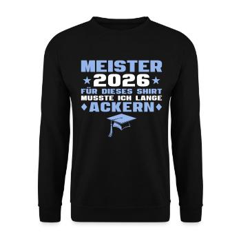 Champion 2026 Lange Ackern - Examen de Maître Artisan - Sweat-shirt Unisexe - noir - Devant - Alina (178cm) & Michal (187cm)