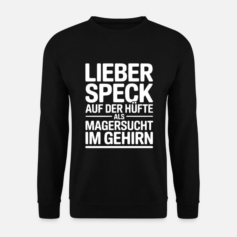 Cher bacon sur la hanche - Sweat-shirt Unisexe - noir