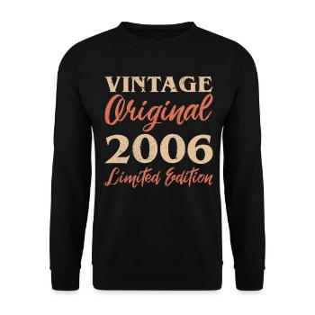 Vintage Original 2006 Limited Edition Anniversaire - Sweat-shirt Unisexe - noir - Devant - Alina (178cm) & Michal (187cm)