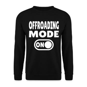 Mode tout-terrain ACTIVÉ – Aventure tout-terrain - Sweat-shirt Unisexe - noir - Devant - Alina (178cm) & Michal (187cm)