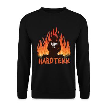 Hardtekk Tekke East Germany - Unisex Sweatshirt - black - Front - Alina (178cm) & Michal (187cm)