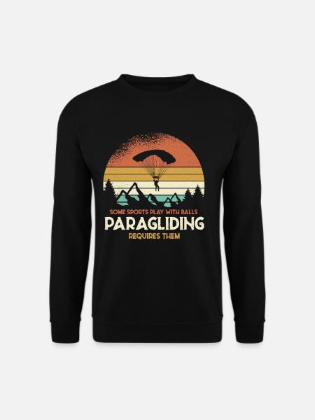 Sunset Paragliding Motif - Unisex Sweatshirt - black