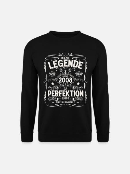 18th Birthday Legend January 2008 - Unisex Sweatshirt - black