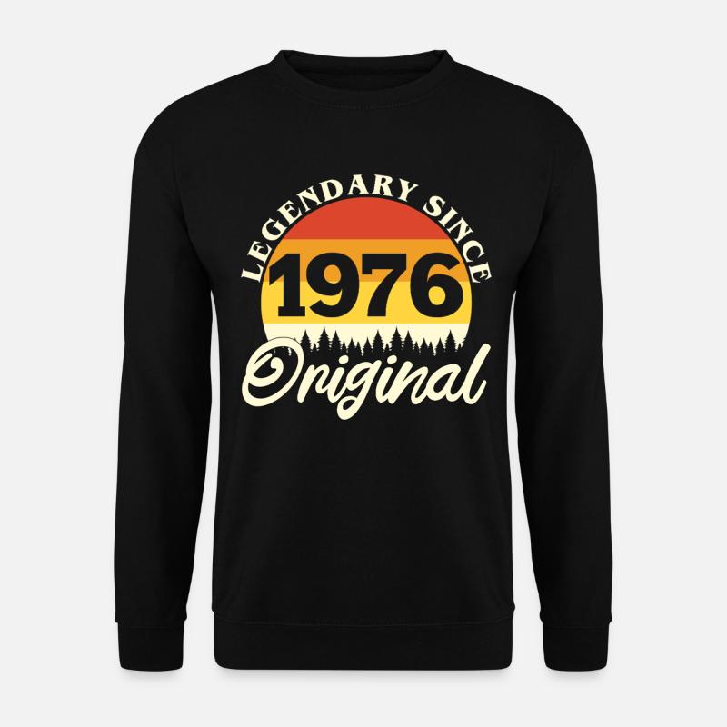 1976 Vintage Retro Original Geburtstagsgeschenk - Unisex Pullover - Schwarz