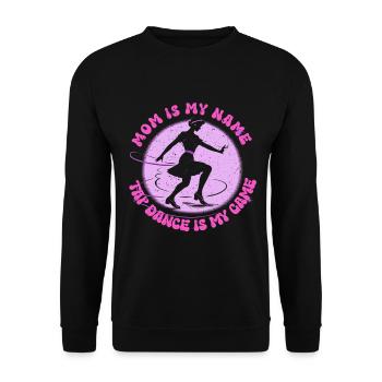 Mère danseuse de claquettes - Sweat-shirt Unisexe - noir - Devant - Alina (178cm) & Michal (187cm)