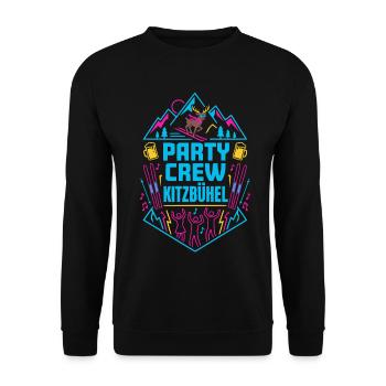 Kitzbühel Après Ski Party - Unisex Sweatshirt - black - Front - Alina (178cm) & Michal (187cm)
