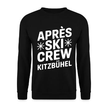 Kitzbühel Après Ski Crew Party - Unisex Sweatshirt - black - Front - Alina (178cm) & Michal (187cm)