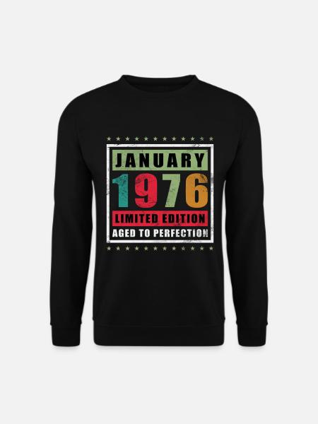 Janvier 1976 Édition limitée - Sweat-shirt Unisexe - noir