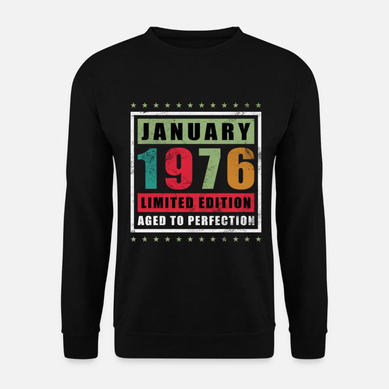 Janvier 1976 Édition limitée - Sweat-shirt Unisexe - noir