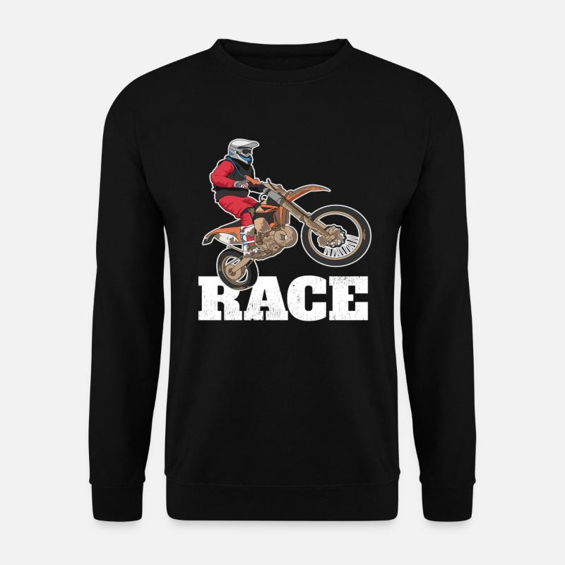 Course de vélo sur terre - Sweat-shirt Unisexe - noir