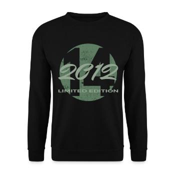 14th Birthday 2012 Boys and Girls Gift - Unisex Sweatshirt - black - Front - Alina (178cm) & Michal (187cm)