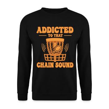 Addict To That Chain Sound Drôle de Disc Golf - Sweat-shirt Unisexe - noir - Devant - Alina (178cm) & Michal (187cm)