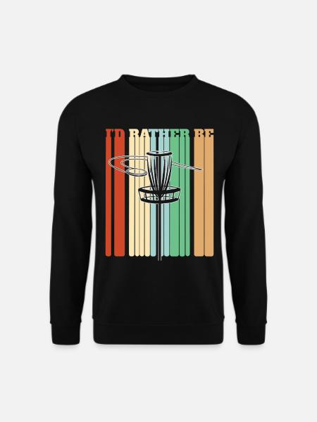 I'd Rather Be Playing Disc Golf - Unisex Sweatshirt - black