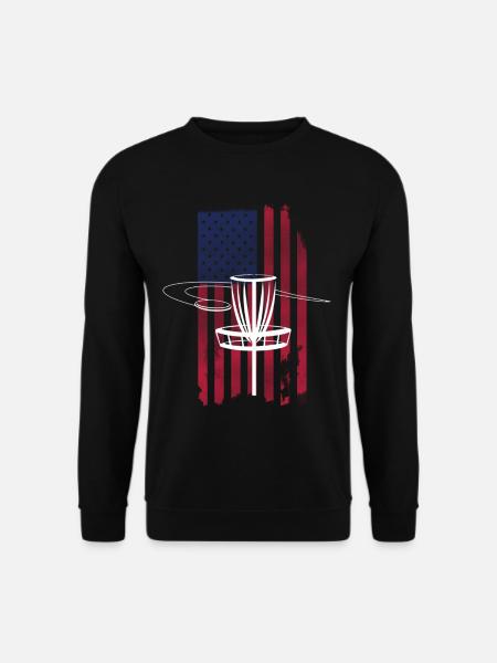 Drapeau Disc Golf USA - Sweat-shirt Unisexe - noir