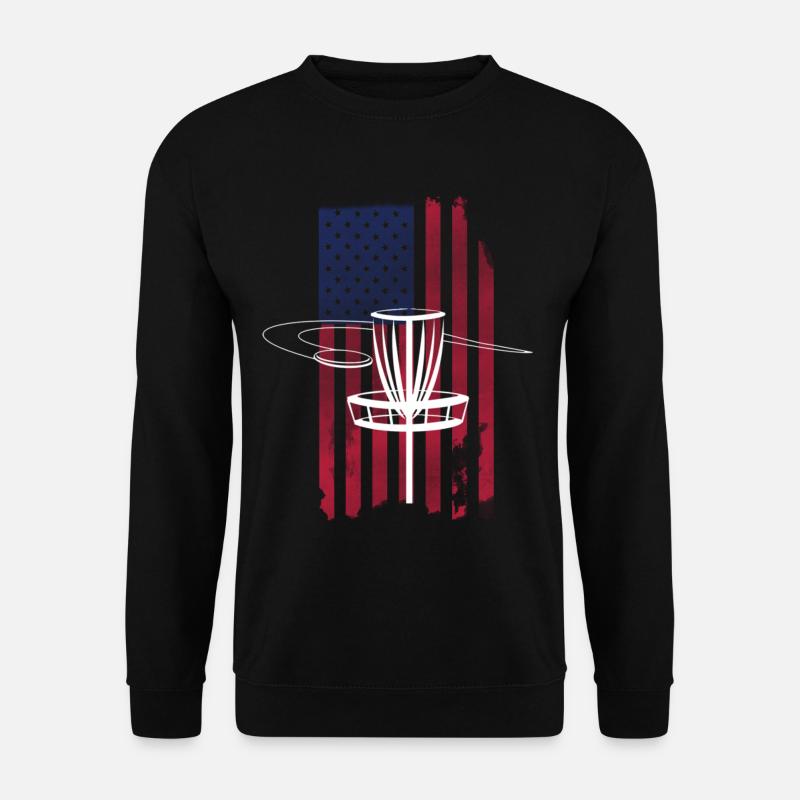 Drapeau Disc Golf USA - Sweat-shirt Unisexe - noir