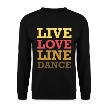 Danse en ligne live d’amour - Sweat-shirt Unisexe - noir - Devant - Alina (178cm) & Michal (187cm)