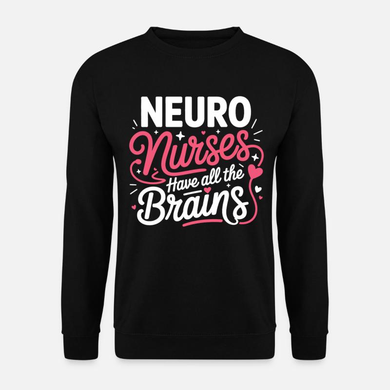 NeuroNurse All Brains Design - Unisex Pullover - Schwarz