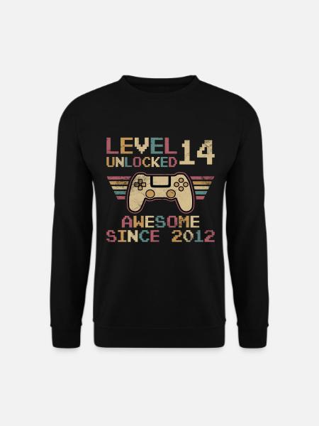 Level 14 Unlocked - Unisex Sweatshirt - black