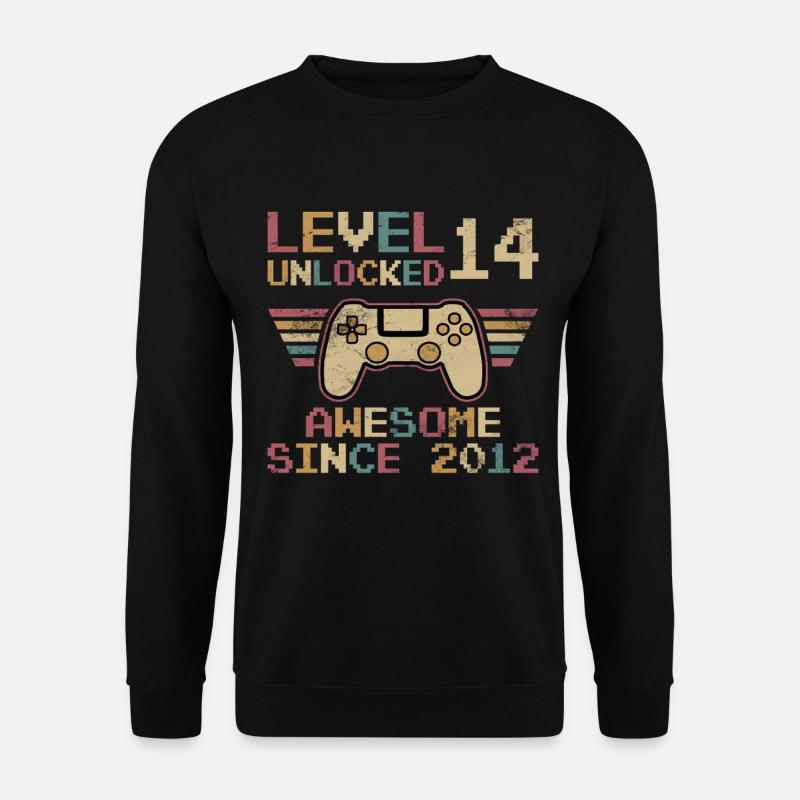 Level 14 Unlocked - Unisex Sweatshirt - black