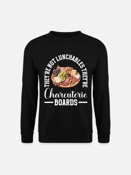 Charcuterie Tablette d’ardoise au fromage Sanglier - Sweat-shirt Unisexe - noir