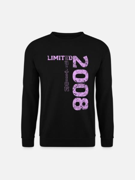 Limited Edition 2008 18th Birthday Gift - Unisex Sweatshirt - black