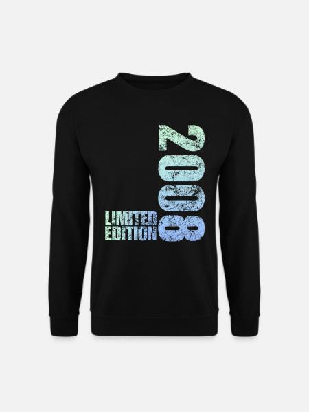 Limited Edition 2008 18th Birthday Gift - Unisex Sweatshirt - black
