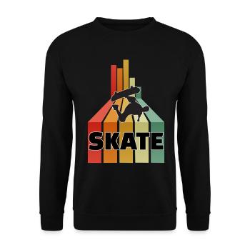 Skateboard Skate - Sweat-shirt Unisexe - noir - Devant - Alina (178cm) & Michal (187cm)